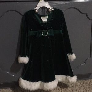 Green kid dress
